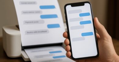 jak wydrukować sms z telefonu