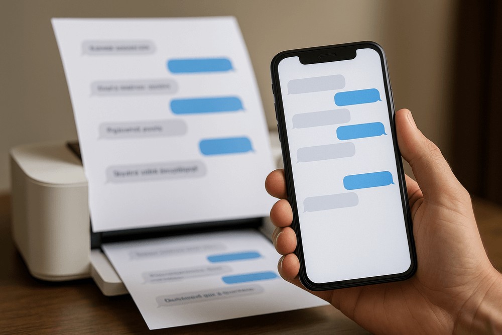 Jak wydrukować SMS z telefonu – poradnik krok po kroku